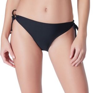 🆕 California Sunshine Tie Side Adjustable Black Swimsuit Bikini Bottom